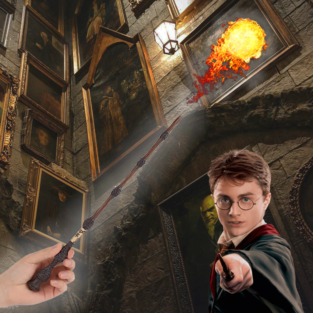 Fireball Shooting Magic Wand USB Rechargeable Wizard Prop Halloween