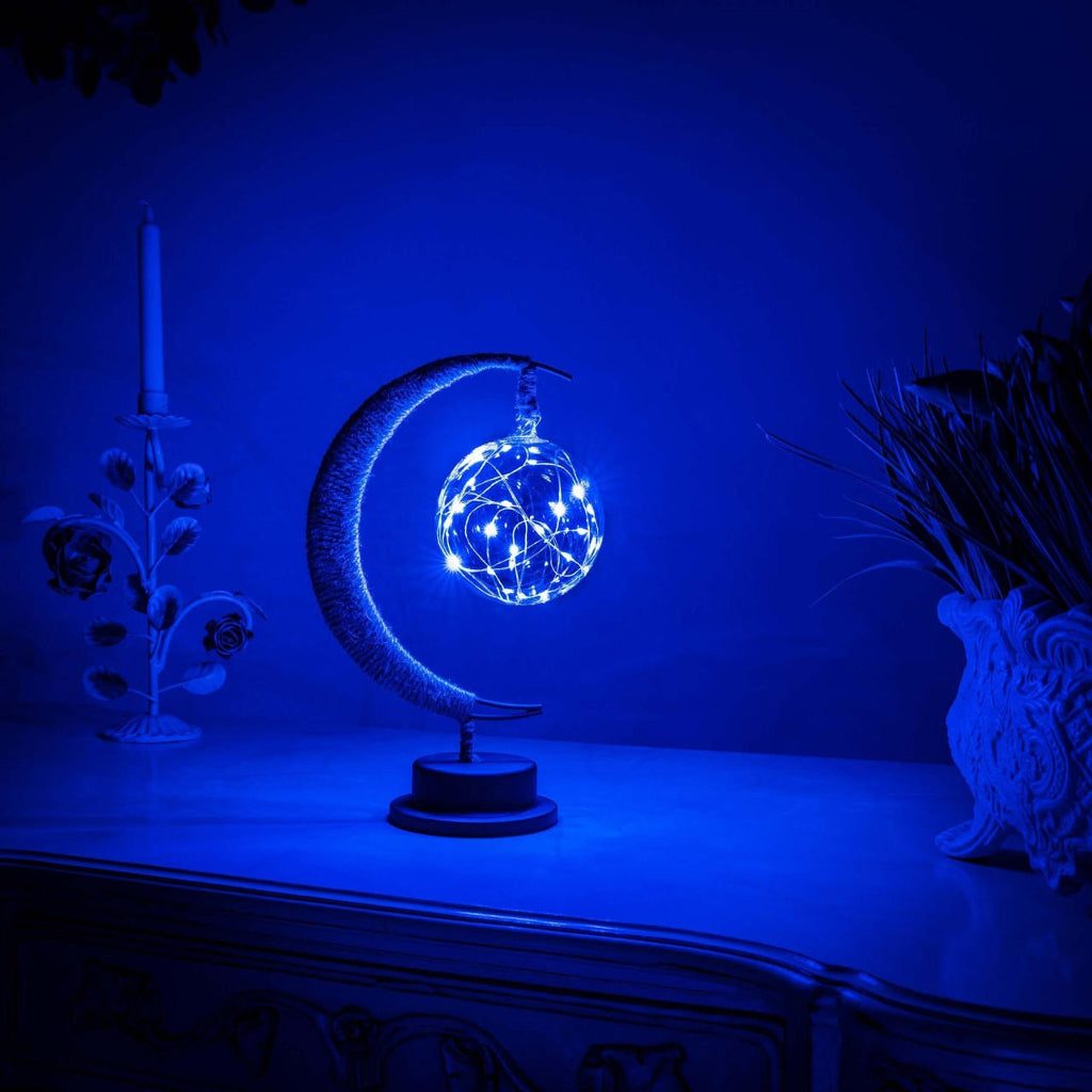 Maan Tafellamp met LED Lichtbol en Warme Verlichting